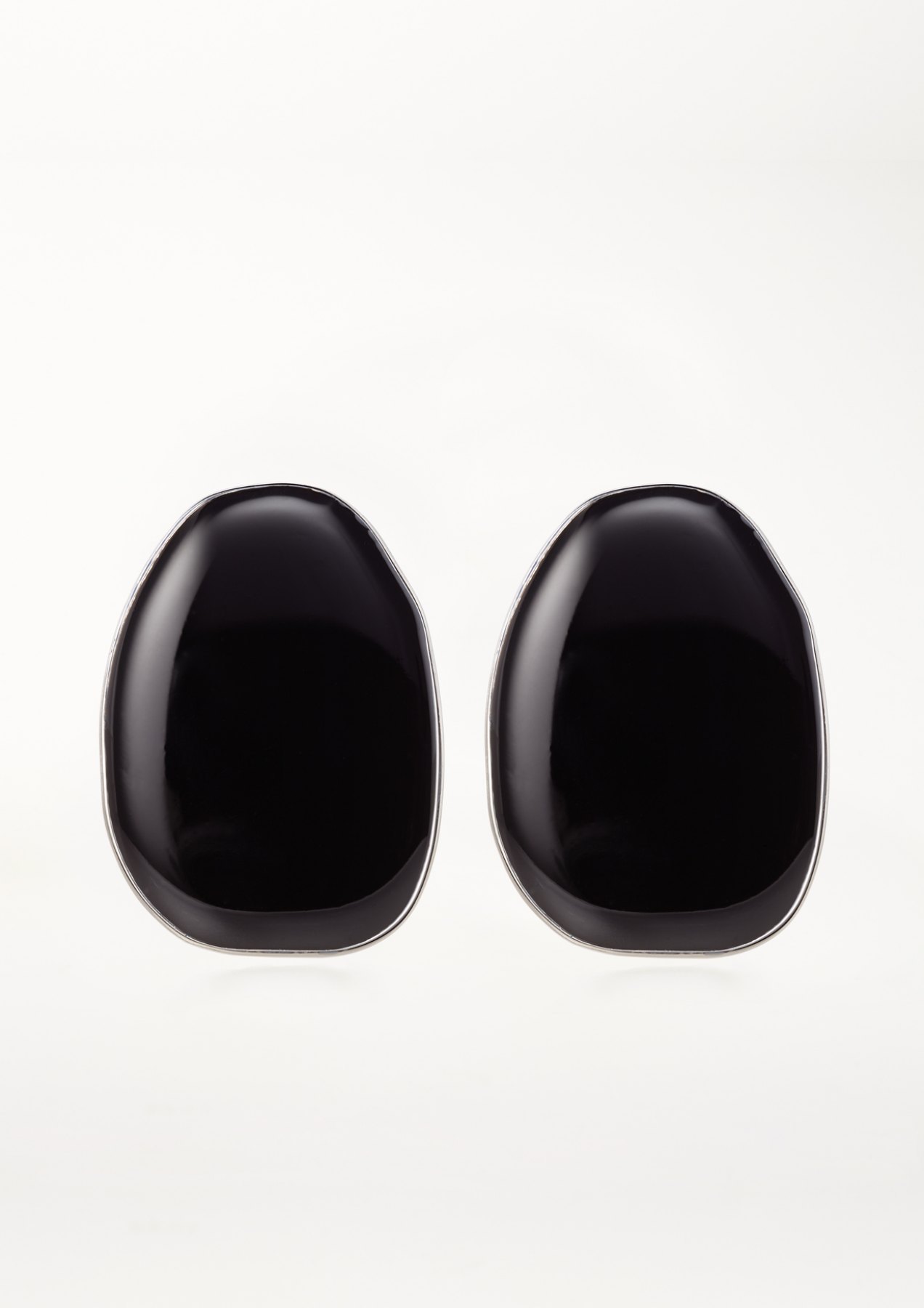 xenia bous jewellery coloured stone 01 earrings schwarz black